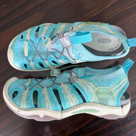 Size 6 - Keen Evofit One Knight Hiking Sandals Women’s Paloma Lake Blue - Picture 5 of 13